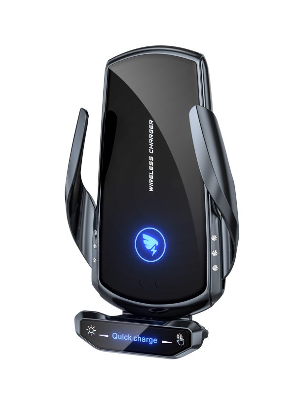 Suport auto Incarcare Wireless15W, Fixare in Grila Ventilatie - imagine 2